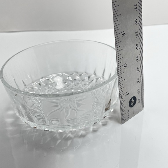 Set Of 3 Arcoroc France DIAMANT STARBURST Berry Bowls 4" - Picture 6 of 6